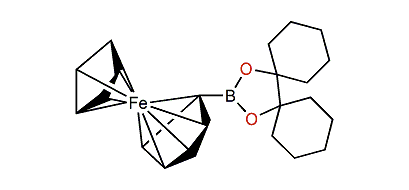 Bicyclohexyl-1,1'-diol ferrocenylboronate